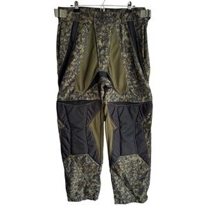 Battle Tested Camo Paintball Pants Mens XL 34-40 Adjustable Green Combat Utility